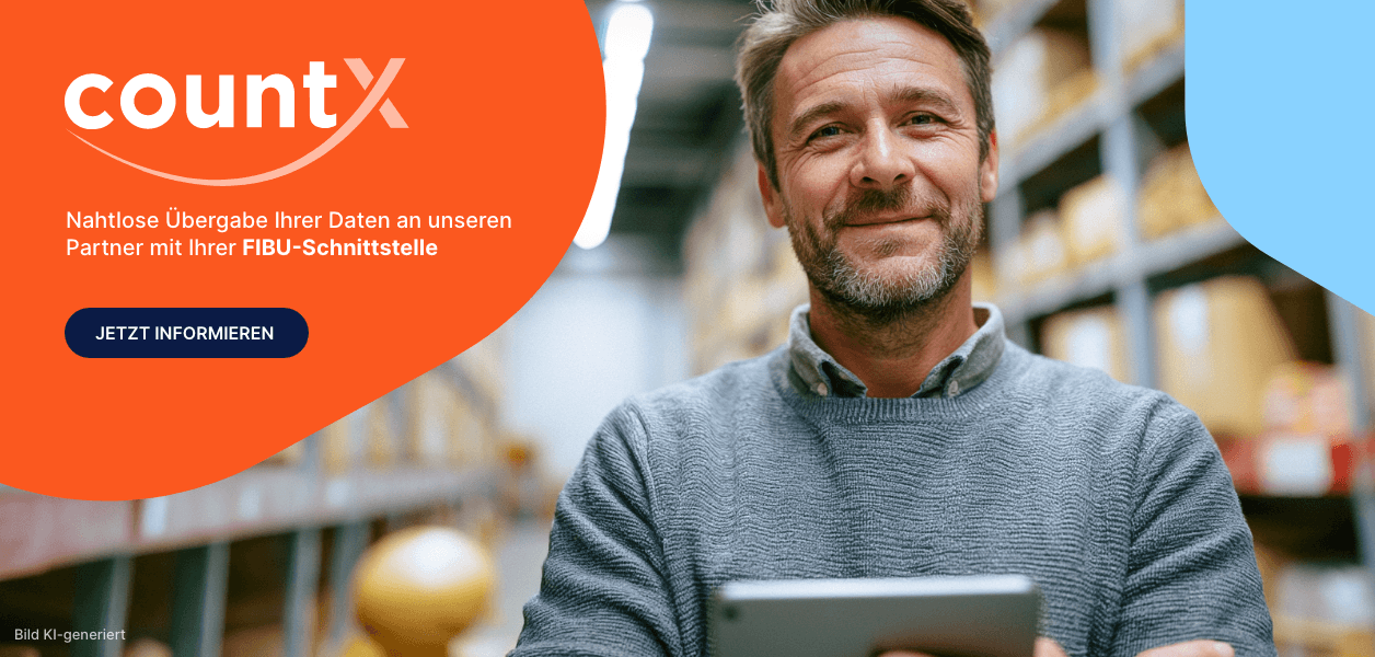 Nahtlose Übergabe Ihrer Daten an unseren Partner countX (Tax Service)