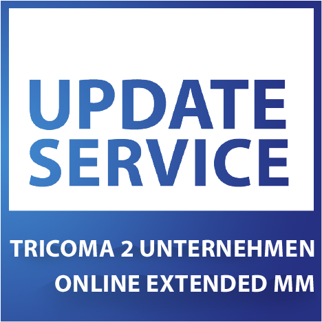 Update-Service zu tricoma 2 Unternehmen online - EXTENDED MM (jährliche Kosten) inkl. eBay PAYMENT