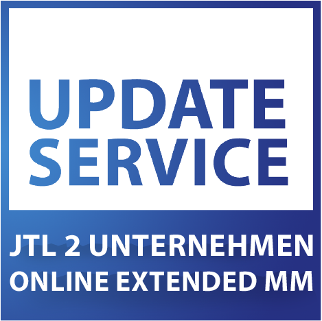 Update-Service zu JTL 2 DATEV Unternehmen online - EXTENDED MM (jährliche Kosten)