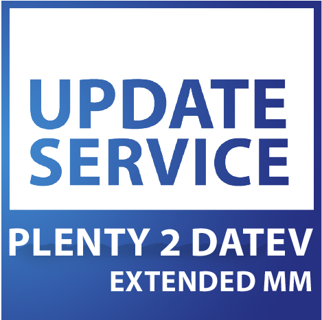 Update-Service zu PLENTY 2 DATEV EXTENDED MM (jährliche Kosten) inkl. eBay Payment