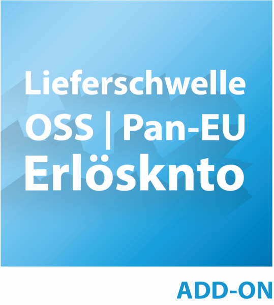 Add-on Lieferschwelle, OSS | Pan-EU | Erlöskonto