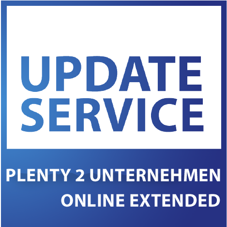 Update-Service zu PLENTY 2 Unternehmen online - EXTENDED (jährliche Kosten) inkl. eBay Payment