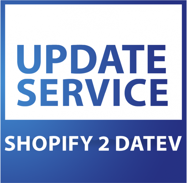 Update-Service zu shopify 2 DATEV (jährliche Kosten)