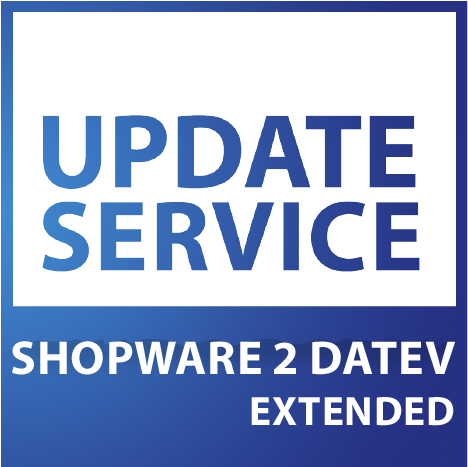 Update-Service zu shopware 2 DATEV EXTENDED (jährliche Kosten)