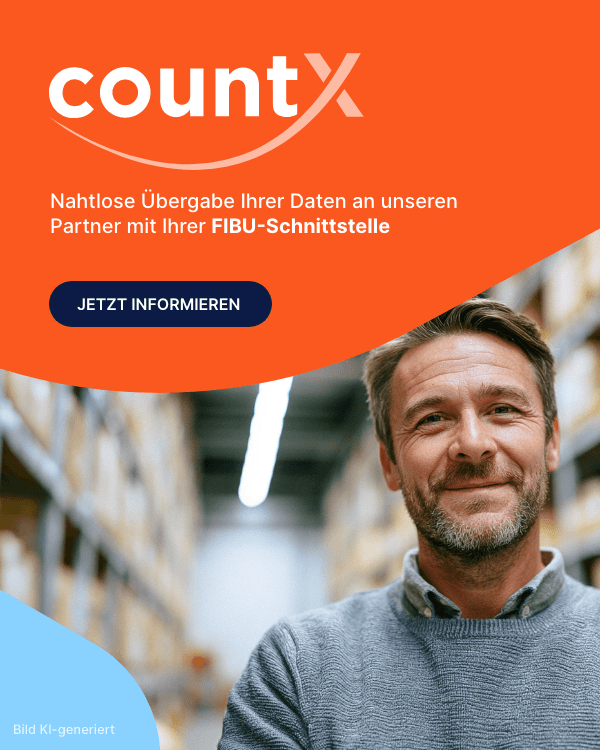 Nahtlose Übergabe Ihrer Daten an unseren Partner countX (Tax Service)