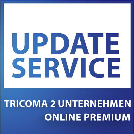 Update-Service zu tricoma 2 Unternehmen online - PREMIUM (jährliche Kosten)